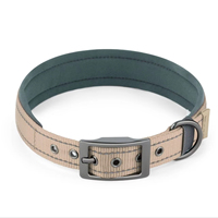 Collier et harnais pour chien en nylon solide, réglable, luxueux, élégant et respirant - Style durable et tendance pour les petits chiens, toutes saisons