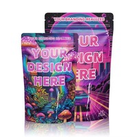 Pochettes refermables personnalisées en BOPP/VMPET/PE avec fermeture éclair, résistantes à l'humidité, pour emballage alimentaire (chewing-gum/sushi), couleur et taille personnalisées
