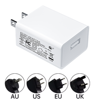 Chargeur Mural USB 5V 1A 2A (2000mA) avec Adaptateur Secteur pour les États-Unis – Certifié UL et FCC
