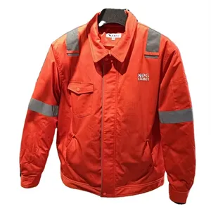CVC Oil and water proof anti static unisex man working clothes with logo workwear uniform