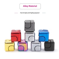 Cube Magique Anti-Stress et Jouet Sensoriel 4-en-1 NC Desktop Metal Fidget Spinner pour l'Anxiété et la Concentration, Unisexe, à partir de 14 ans