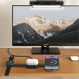 Europe Mini 3 en 1 Chargeur sans fil pour téléphones portables et montres avec <span class=keywords><strong>charge</strong></span> magnétique durable - Product Image 5