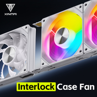 XINMAI OEM ODM Ventilador de PC ARGB PWM de 120 mm, Fabricante de Ventiladores de Refrigeración Modulares Interconectables, Proveedor de Fábrica