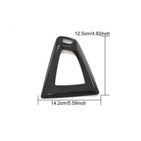 Base de pommeau de levier de vitesse en fibre de carbone pour console centrale, compatible F82 F83 M4 2014 - 2019 (conduite à gauche uniquement)