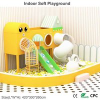 Petit toboggan d'intérieur pour enfants, adapté à la personnalisation d'équipements de jeux souples avec plans 3D pour hôtels familiaux