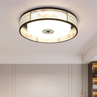 Nouvelle Plafonnier LED de style chinois en fer et acrylique, lumière tricolore pour salon et chambre, montage en saillie, pack complet pour toute la maison