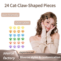 Patchs Hydrocolloïdes Anti-Acné au Design Chat Mignon, Autocollants Colorés et Adorables pour le Soin des Boutons Faciaux