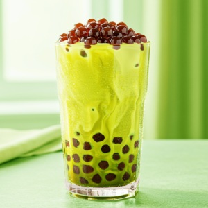 Té de Boba de Melón Verde Dulce Honeydew, 5 Porciones, Sin Gluten, a Base de Plantas, Certificado HALAL, Paquete con Pajitas Biodegradables - Product Image 2