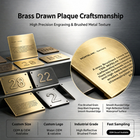 Nouvelle arrivée : plaque signalétique en cuivre gravée au laser, étiquette en acier inoxydable, logo personnalisé pour machines et outils industriels
