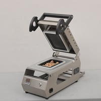 Nouvelle Machine manuelle de cachetage de plateau de tofu Machine d'emballage de conteneur de boîtes de papier en plastique pour emporter les aliments au format pochette