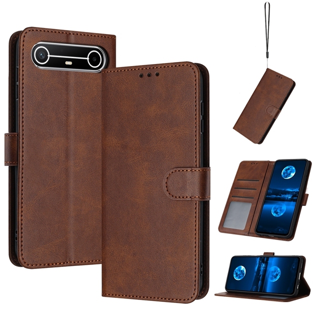 Mobile Phone Accessories Flip PU Leather Wallet Phone Case with Card Slots Protector Cover Case for Tecno Pova Slim 5G Case