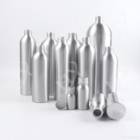 Flacon cosmétique en aluminium rechargeable avec bouchon à vis et sérigraphie – 30ml, 50ml, 100ml, 120ml, 150ml, 200ml, 250ml, 300ml, 500ml