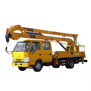 Camión con Plataforma Elevadora Plegable de Doble Fila ISUZU ELF 100p de 18.5m para Trabajos en Altura - Product Image 1