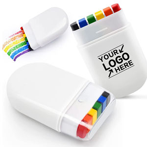 ชุดสีเพ้นท์หน้าและตัวแบบแท่งพร้อมโลโก้สั่งทำ สีรุ้ง สำหรับเพ้นท์หน้า ธงสีรุ้ง สำหรับงานกีฬา งานเทศกาล งานปาร์ตี้ - Product Image 1