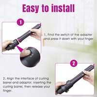Adaptateur professionnel pour fer à boucler en plastique pour sèche-cheveux à moteur sans balais 110 000 tr/min HD01 HD03 HD08 Styler