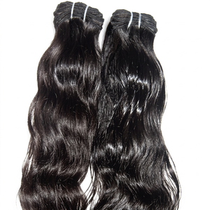 Extensions de cheveux Remy brésiliens non traités 100% naturels, double trame, toutes couleurs, ondulation naturelle, 100g, emballage inclus - Product Image 1