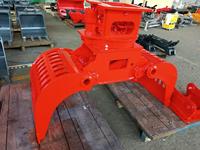 Grappin hydraulique universel SLN pour excavatrice 5-8 tonnes, outil de préhension à ouverture flexible, construction robuste, grappin forestier multi-scènes