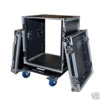 Boîtier de vol professionnel en aluminium noir avec roues pour contrôleur dj pioneer