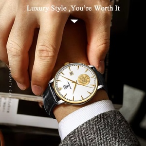 Montre mécanique pour homme POEDAGAR 151, tourbillon, cuir, étanche, calendrier, mode business, marque haut de gamme, montres de luxe pour homme - Product Image 5