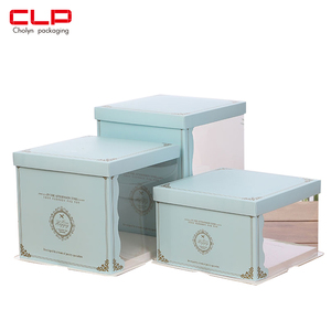 Scatola per Torte in Cartoncino con Logo Personalizzato 8x8x9 12" Riciclabile di Alta Qualità per Alimenti Prodotta da Jiapin JP-<span class=keywords><strong>88</strong></span> 0.5-1mm - Product Image 5