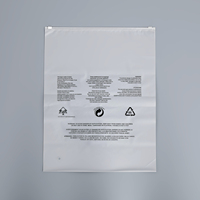 Sacs d'emballage pour vêtements en plastique givré avec fermeture éclair, personnalisables avec votre logo, en polyéthylène recyclé