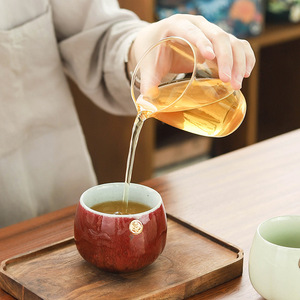 Vintage grande capacità in ceramica Espresso tazza tradizionale Kung Fu Tea assaggiatore per la casa all'ingrosso scatola regalo fatto a mano fai da te tazza di tè - Product Image 5