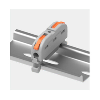 Bloc de bornes 2 pôles vers 2 pôles à montage sur rail DIN, connecteur de câblage 2,5 mm² pour panneau de commande et distribution