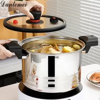Autocuiseur de Cuisine en Acier Inoxydable pour Usage Domestique et Professionnel, Marmite de Cuisson et Mise en Conserve