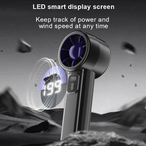 Ventilador de Mano Portátil Recargable USB de 199 Velocidades, Mini Ventilador de Plástico con Gancho Tipo-C para Coche, Exteriores, Hogar y Hotel - Product Image 4