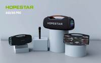 Altavoz Portátil HOPESTAR A60 de 100W, 3 Vías, 5 Drivers, Bajos Potentes, Resistente al Agua IPX6, Luz RGB, Estéreo, Karaoke, Boombox para Exteriores