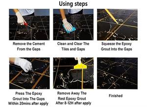 Scellant époxy bicomposant imperméable 400g à <span class=keywords><strong>prix</strong></span> raisonnable pour la construction de carreaux de céramique résistant aux hautes températures - Product Image 6