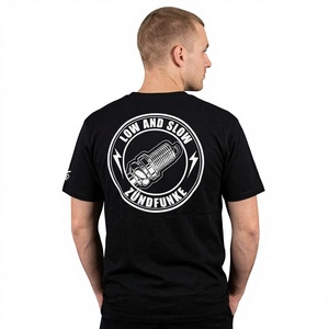 T-shirt à manches courtes gris foncé pour homme, logo imprimé sur le devant, coupe ample, style décontracté chic, jersey 100% coton biologique - Product Image 4