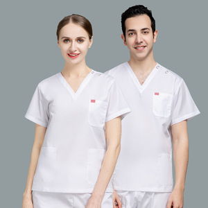 Wholesale Anti Wrinkle Fashionable Jogger <b>Pants</b> Multi-Pockets Nursing Medical Scrub Set Hospital Uniform - Product Image 2
