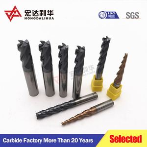 Fraise à queue en carbure monobloc pour le fraisage carré du métal - Product Image 6