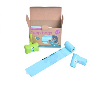 Support pour sacs à déjections canines et pelle à crottes biodégradables, sacs à déjections robustes et écologiques en plastique portable - Product Image 1