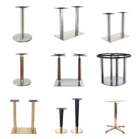 Quincaillerie pour meubles en fonte moderne Cadres de table et de chaise avec pieds en métal à motifs pour la salle à manger et la cuisine