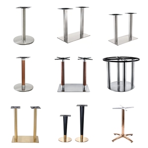 Herrajes para muebles modernos de hierro fundido, Marcos para mesas y sillas con patas de metal estampadas para uso en comedor y cocina - Product Image 3