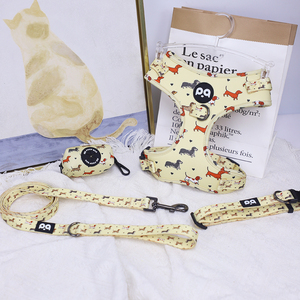 <span class=keywords><strong>Harness</strong></span> Anjing Kulit Desainer Mewah Tanpa Tarik Set Taktis dengan Tali Poliester yang Dapat Dipersonalisasi - Product Image 4