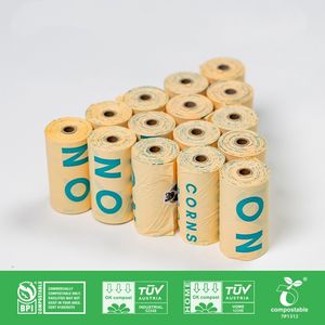 Oem nhà máy của sang trọng thân thiện với môi Dog poop Túi pbat + PLA + Tinh bột ngô Leak-proof phân hủy sinh học compostable phân hủy chất thải vật nuôi - Product Image 2