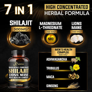 Cápsulas de Shilajit, Musgo Marino y Ginseng de Marca Propia, Cápsulas Veganas de Shilajit, Maca, Ashwagandha, Cápsulas de Shilajit para Mejorar la Función Cerebral - Product Image 3