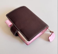 Elegante Diario de Cuero PU con Bloques de Color, Cuaderno Portátil A6 con Anillas Extraíbles y Múltiples Ranuras para Tarjetas, para Uso Diario