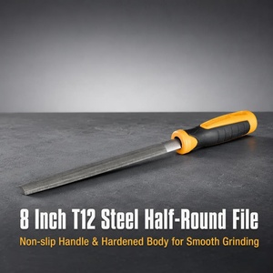 Manufacturer Customized Carpentry <strong>Hand</strong> Tools <strong>Hand</strong> Portable 8"Half Round T12 Steel <strong>File</strong> for Mechanical Parts Trimming - Product Image 1