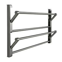 Support mural adhésif pour pantoufles, barre porte-serviettes à suspendre sur la porte, support anti-rouille pour tongs, étagère creuse pour pantoufles, étagère épaissie pour serviettes pour salle de sport et salle de bain