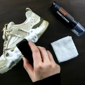 Kit de limpiador de zapatos de fácil uso, limpiador de zapatillas para el cuidado del calzado, limpiador de zapatos, espuma de 150ML