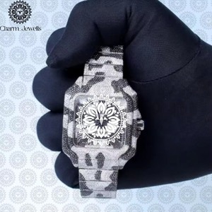 Montre mécanique diamantée en promotion avec bracelet en acier inoxydable, verre saphir et design moderne, disponible à prix raisonnable - Product Image 4