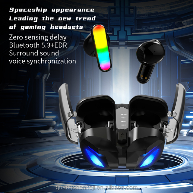Wireless Bluetooth 5.3 Earbuds with LED Display In-Ear Hi-Fi Headphones ANC Low Latency Gaming TWS Earphones for Sport