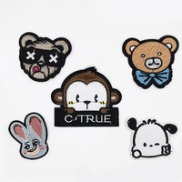Schattige Cartoon Dieren Borduurwerk Kleding Patches Geborduurde Cartoon Ijzer Op Patches