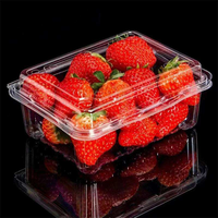 Conteneur d'emballage transparent jetable en plastique PET de qualité alimentaire KAIDA KD-212HLC pour fraises et légumes