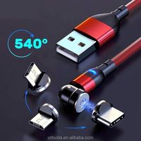 Câble de données pour téléphone portable de haute qualité 5A à charge rapide, tête magnétique circulaire 5 broches, original