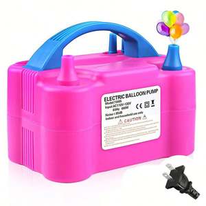Bomba Eléctrica Personalizada para Globos de 600W con Doble Boquilla, Inflador de Aire Portátil, Bomba para Inflar Globos para Decoración de Fiestas - Product Image 6